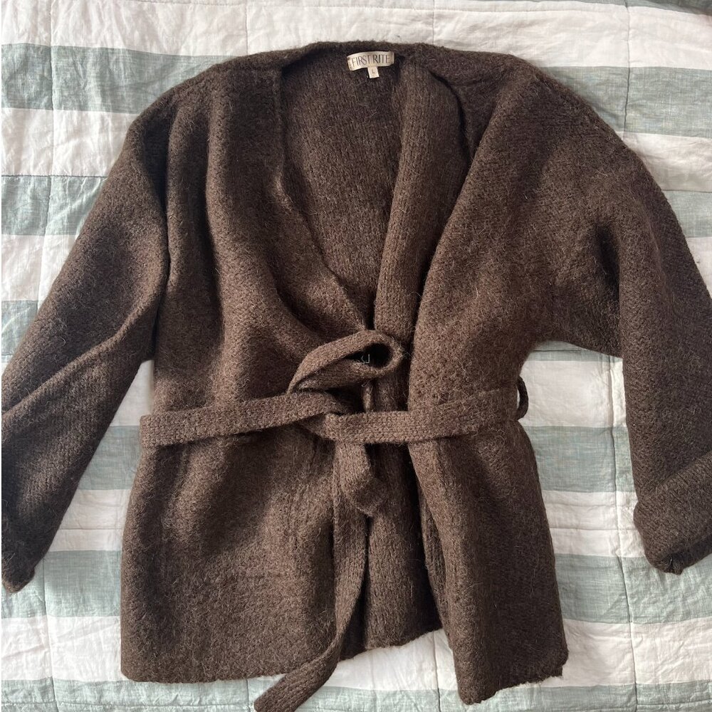 First Rite Felted Sweater Coat Walnut